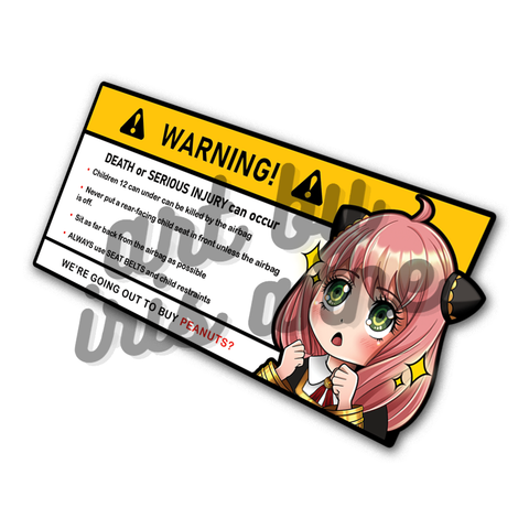 Anime Car Warning Sticker Saeko Driver Sticker Anime Manga - Etsy